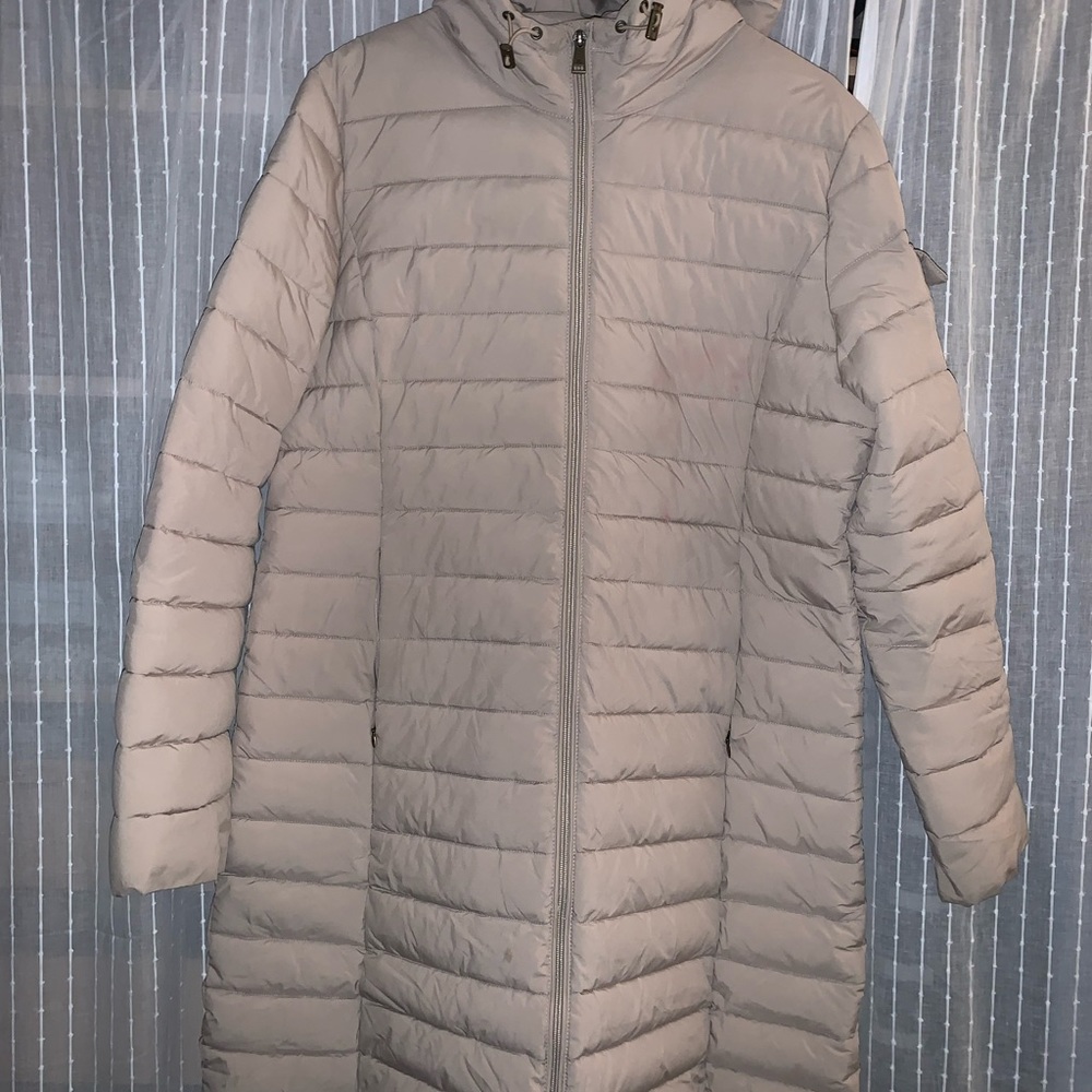 Women's Cream Puffer Jacket